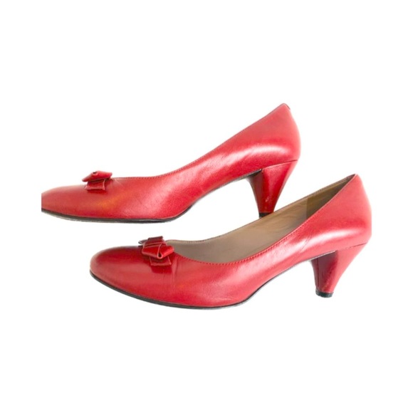 Marc by Marc Jacobs Red Heels with Bow - Picture 4 of 6